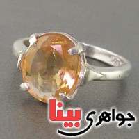انگشتر سیترین خاص سنگ درمانی _کد:18858