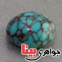 نگین انگشتر فیروزه خوشرنگ و نقش بسیار عالی _کد:18870