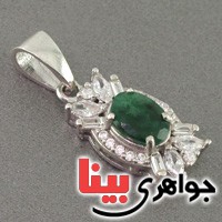 گردنبند زمرد زنانه خوشرنگ _کد:18884