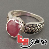انگشتر یاقوت سرخ مدل ماری _کد:18887