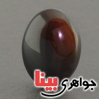 نگین انگشتر عقیق یمنی جزع درشت بسیار ناب _کد:2822