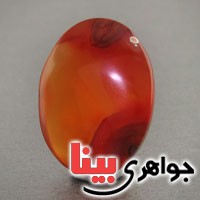 نگین انگشتر عقیق یمنی منظره ای درشت خوشرنگ _کد:18895