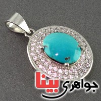 گردنبند فیروزه نیشابوری زنانه بسیار عالی _کد:18899