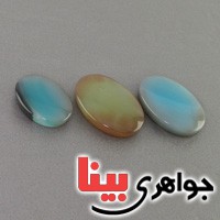 نگین انگشتر عقیق برزیلی درشت سه تایی _کد:18902