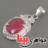 گردنبند یاقوت سرخ خوشرنگ زنانه مدل آناناس _کد:18917