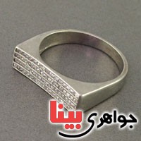 انگشتر نقره رودیوم زنانه مدل مهرسا _کد:18922