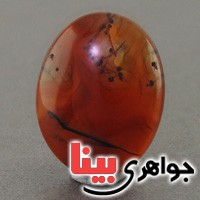 نگین انگشتر عقیق یمنی مصور درشت بسیار زیبا _کد:18929