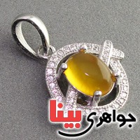گردنبند عقیق شرف الشمس زنانه مدل انتظار _کد:18934