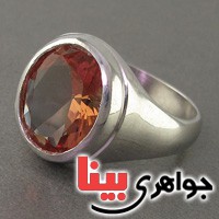 انگشتر الکساندریت رودیوم درشت بسیار زیبا مدل طوفان   _کد:18936
