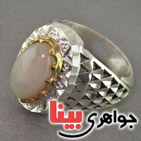 انگشتر اوپال خوشرنگ بسیار نفیس درشت مردانه انگشتر اوپال خوشرنگ بسیار نفیس درشت مردانه