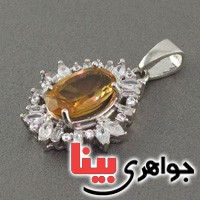 گردنبند سیترین دورجواهر زنانه بسیار عالی _کد:18941
