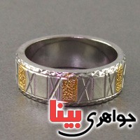 انگشتر نقره قلم کاری سبک ایتالیایی _کد:18952
