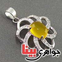 گردنبند عقیق شرف الشمس بسیار زیبا زنانه مدل پیچک _کد:18954