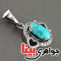 گردنبند فیروزه نیشابوری نفیس زنانه _کد:18955