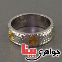 انگشتر نقره قلم کاری ایتالیایی
