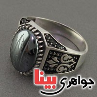 انگشتر حدید صینی هفت جلاله مردانه مدل میکرو _کد:18987