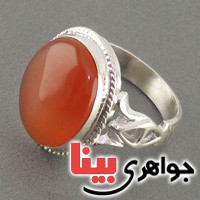 انگشتر عقیق یمنی مردانه مدل عمار همراه با حرزامام جواد _کد:19003