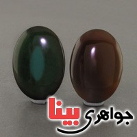 نگین انگشتر عقیق برزیلی درشت دو عددی _کد:19008