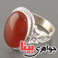انگشتر عقیق یمنی با حرز امام جواد مدل عمار مردانه _کد:19024