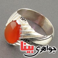 انگشتر عقیق یمنی بسیار ناب کلاسیک مردانه _کد:19026