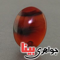 نگین انگشتر عقیق یمنی مصور بسیار زیبا _کد:19033