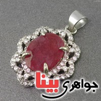 گردنبند یاقوت سرخ خوشرنگ زنانه مدل شکیرا گردنبند یاقوت سرخ خوشرنگ زنانه مدل شکیرا