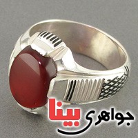 انگشتر عقیق یمنی ناب مردانه _کد:19053