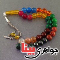 تسبیح چند جواهر  سنگ درمانی 33 دانه ای بسیارعالی _کد:19054