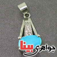 گردنبند فیروزه نیشابوری خوشرنگ زنانه زیبا _کد:19069