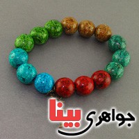 دستبند سندلوس درشت رنگارنگ _کد:19071
