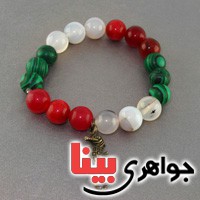 دستبند چند جواهر سنگ درمانی زنانه بسیار عالی _کد:19078