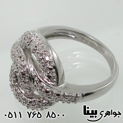 انگشتر الماس زنانه گل رز
