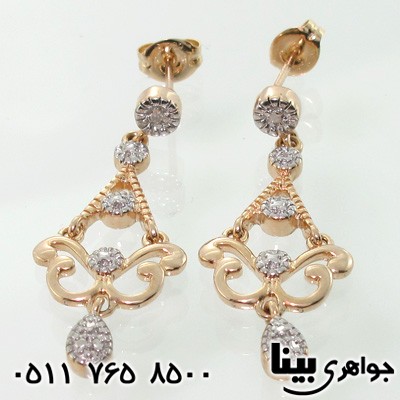 گوشواره الماس آویز