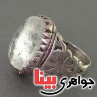 انگشتر دُر ساده قدیمی درشت مردانه _کد:19159