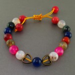 دستبند چند جواهر مهره ای با خاصیت سنگ درمانی