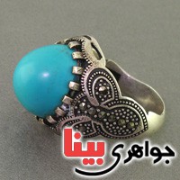 انگشتر فیروزه عجمی سلطنتی درشت _کد:2875