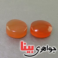 نگین انگشتر عقیق یمنی شرف الشمس ناب جفت _کد:19193