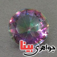 نگین انگشتر کوارتز هفت رنگ بسیار زیبا _کد:19195