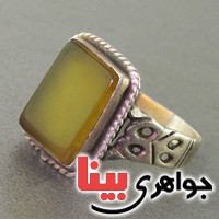 انگشتر عقیق شرف الشمس اصیل قدیمی _کد:19199