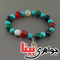 دستبند چند جواهر زنانه سنگ درمانی _کد:19201