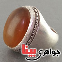انگشتر عقیق یمنی درشت عتیقه پهلوانی فاخر _کد:2889