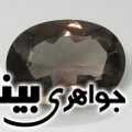 نگین انگشتر کوارتز دودی
