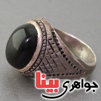 انگشتر عقیق یمنی جزع قدیمی بسیار ناب _کد:2907