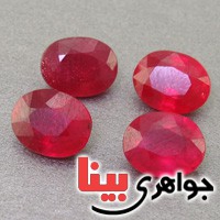 نگین انگشتر یاقوت سرخ بسیار خوشرنگ و خاص دوجفت _کد:2914