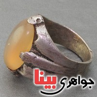 انگشتر عقیق با رکاب قدیمی _کد:19248