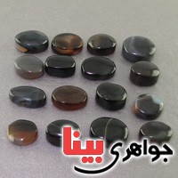 نگین انگشتر عقیق یمنی جزع مصور شانزده عددی _کد:2932