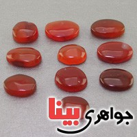 نگین انگشتر عقیق یمنی کبدی مصور پنج عددی