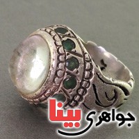 انگشتر در نجف دور زمرد قدیمی _کد:2934