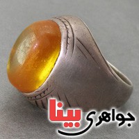 انگشتر سیترین دامله قدیمی عتیقه _کد:2938