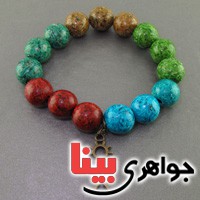 دستبند سندلوس درشت رنگارنگ _کد:19260